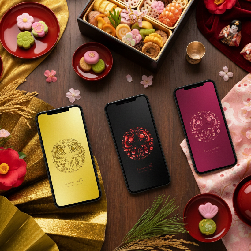 開運だるまの待ち受け効果