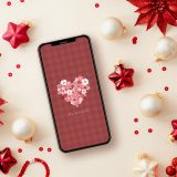 運気アップおしゃれ可愛いクリスマスの待ち受け壁紙