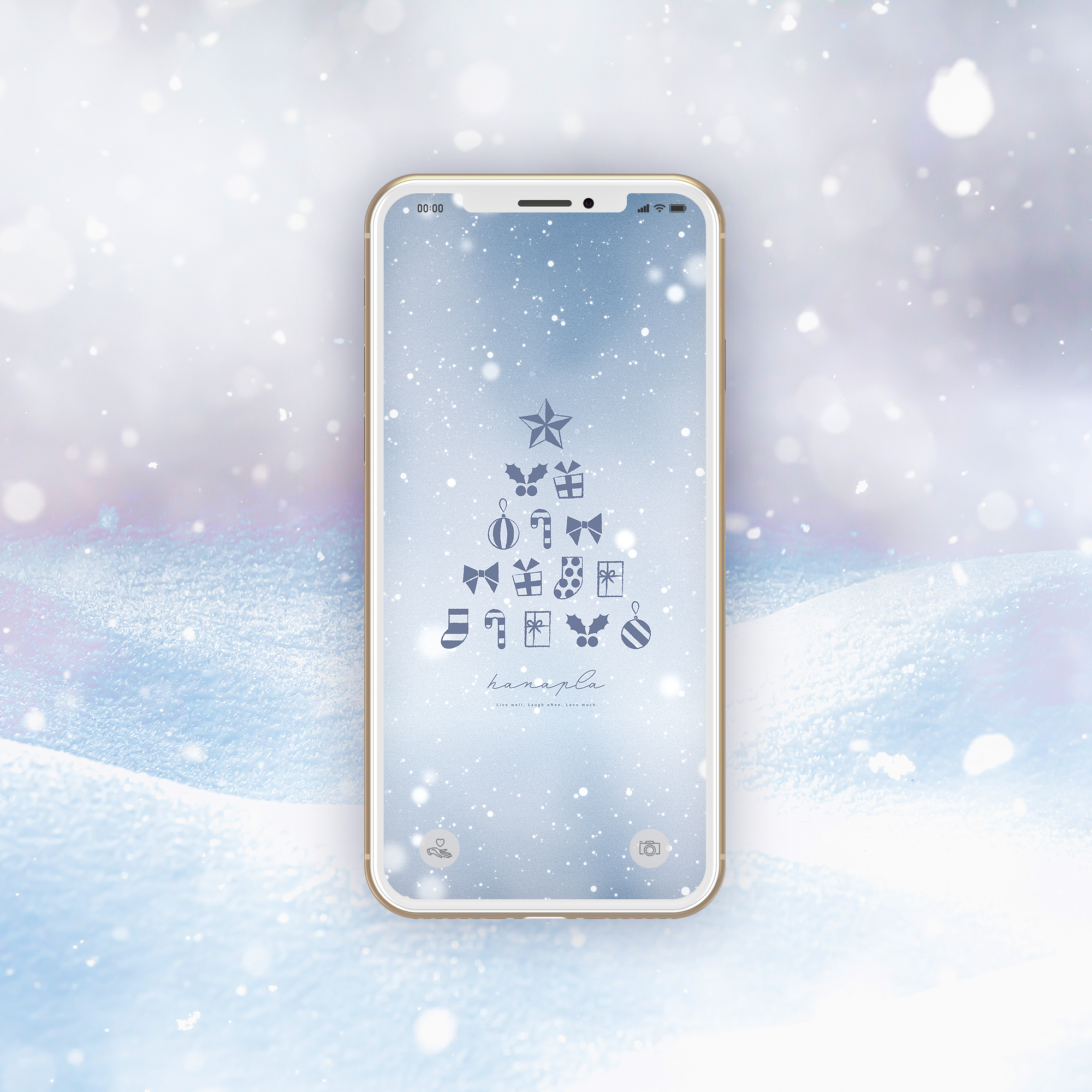 【白雪の浄化と季節の開運】Xmasオーナメントで運気アップ！ホワイトクリスマスのツリーの待ち受け画像の口コミ