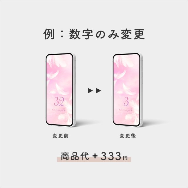 オリジナル待ち受けカスタム例