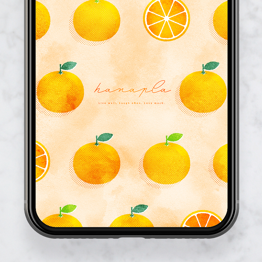 【幸せ実る開運フルーツみかん】🍊運気も笑顔もまるく実る✨心がポカポカする癒しのスマホ壁紙♪