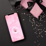 【幸福の輝き大粒ピンクダイヤ】心ときめく💎六角の煌きと幸運をまとう癒しのピンク待ち受け画像🌸