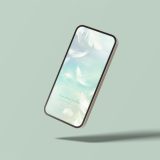 【天使の白い羽根エメラルドグリーン】癒しの風に包まれるスマホ壁紙🪽大天使ラファエルのヒーリングパワー✨