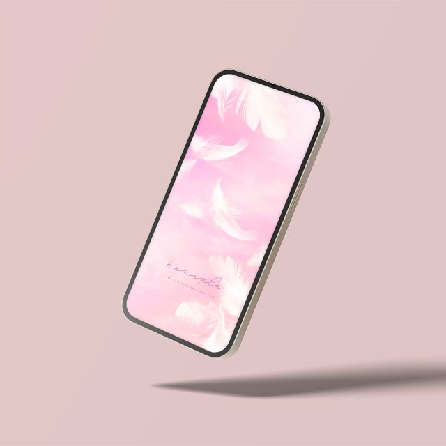 【天使の白い羽根パステルピンク】恋愛運アップのスマホ壁紙🪽愛を引き寄せるキューピットの贈り物✨