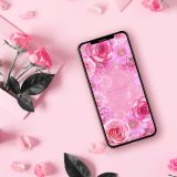 【キラ盛りピンクフラワー】恋も願いも叶う💖甘くて可愛い運気UP待ち受け📱華やかスマホ壁紙で心ときめく✨