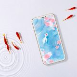 【金運招く白金魚と桃色サクラ】🌸春風に舞う桜と澄んだ水に泳ぐ白金魚が、あなたの心と運気を優しく整える待ち受け画像✨