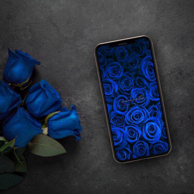 【薔薇の絨毯ブルーローズ】奇跡の輝き！画面いっぱいの青薔薇🌹願いを叶える神秘のスマホ壁紙で幸運を引き寄せ✨