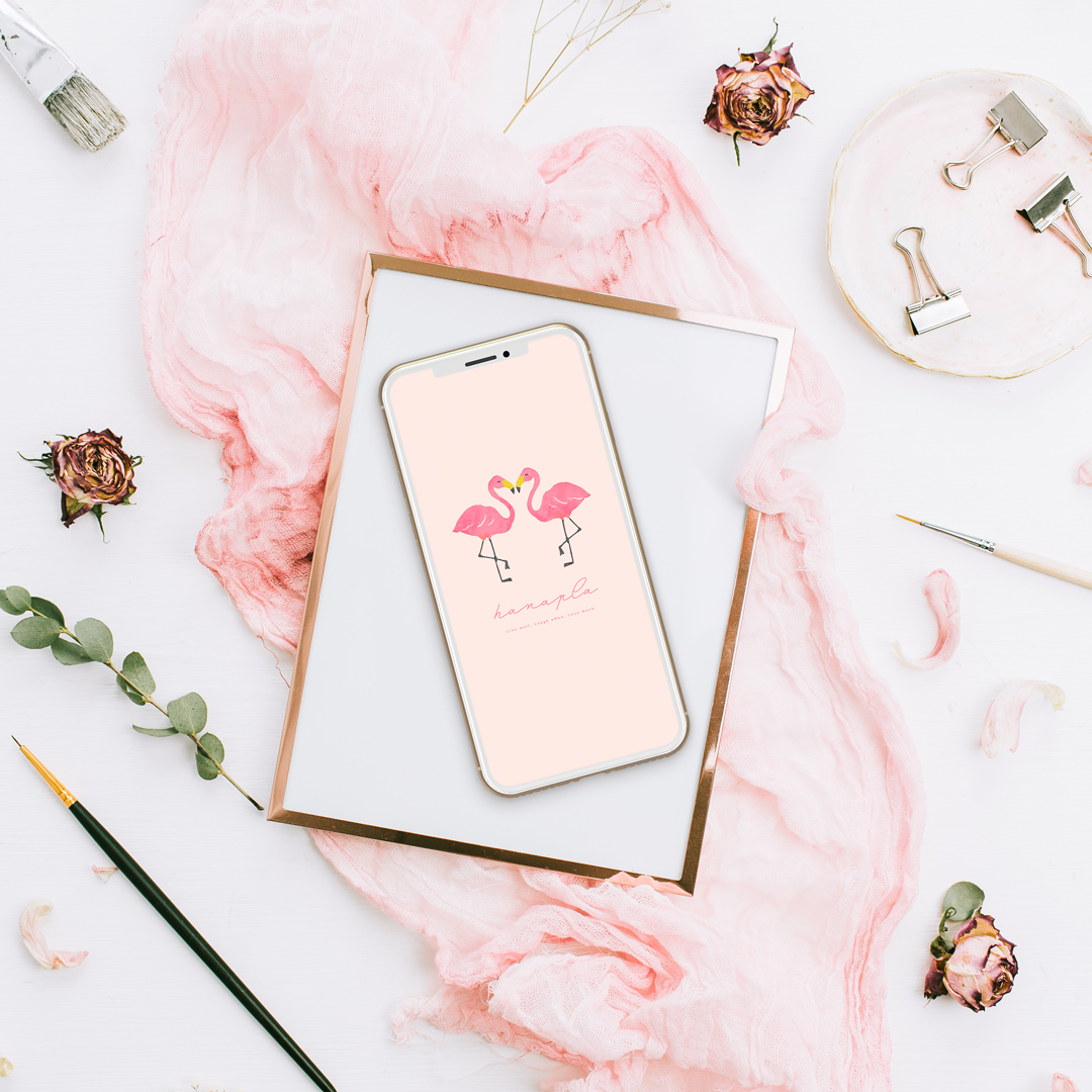 【恋するフラミンゴ】ピンクの愛を届ける♡恋愛運・対人運アップにぴったりな開運スマホ待ち受け画像🌈✨