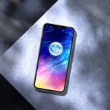 【銀河輝く流星と願い満月】🌌願い叶う奇跡の夜空✨心癒す幻想グラデーション待ち受け画像🌙