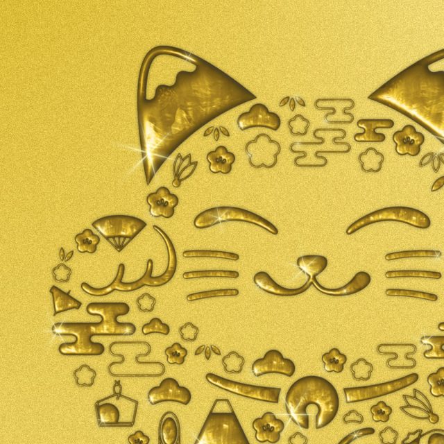 【開運総合！金運の金色招き猫】✨輝くゴールドの福モチーフが集結💰金運・繁栄・幸福を招き寄せるスマホ待受🎉