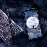 🌙【9/22新月】お金に困らないフクロウとシルバームーン待受✨