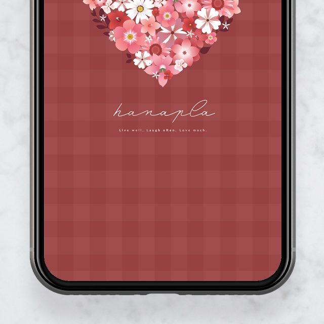 【幸せハートの赤いフラワーブーケ】🌸愛と開運を呼び込む可憐デザイン✨スマホ壁紙に咲く幸せ待ち受け🌹