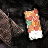 【ハロウィンの魔法かぼちゃ】🎃オータムカラーで幸運を呼び込むレトロポップなジャック・オー・ランタン待ち受け🌿✨