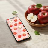 【幸せ実る開運フルーツりんご】🍎願いが叶う!赤い果実で恋愛運もアップする華やかスマホ壁紙♪