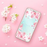 【桜舞う春うらら浄化の空】🌸天から舞い降りる幸運の花びら✨良縁と出会い運を呼ぶ愛の開運待ち受け💫