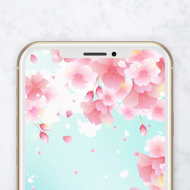 【桜舞う春うらら浄化の空】🌸天から舞い降りる幸運の花びら✨良縁と出会い運を呼ぶ愛の開運待ち受け💫