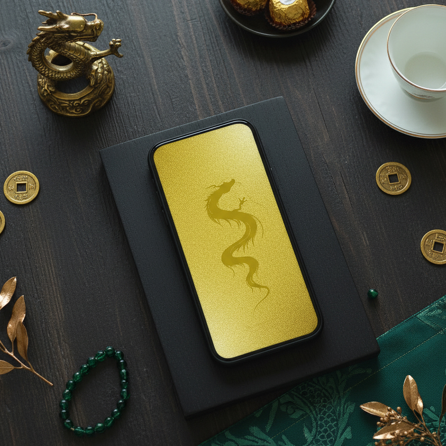 【五龍の一柱!神威宿る金龍神】✨天に昇る金龍が放つ神聖な光🐉金運・繁栄・守護・成功を司る五龍の中心エネルギーが、あなたの人生を輝かせる開運待受💎🌞