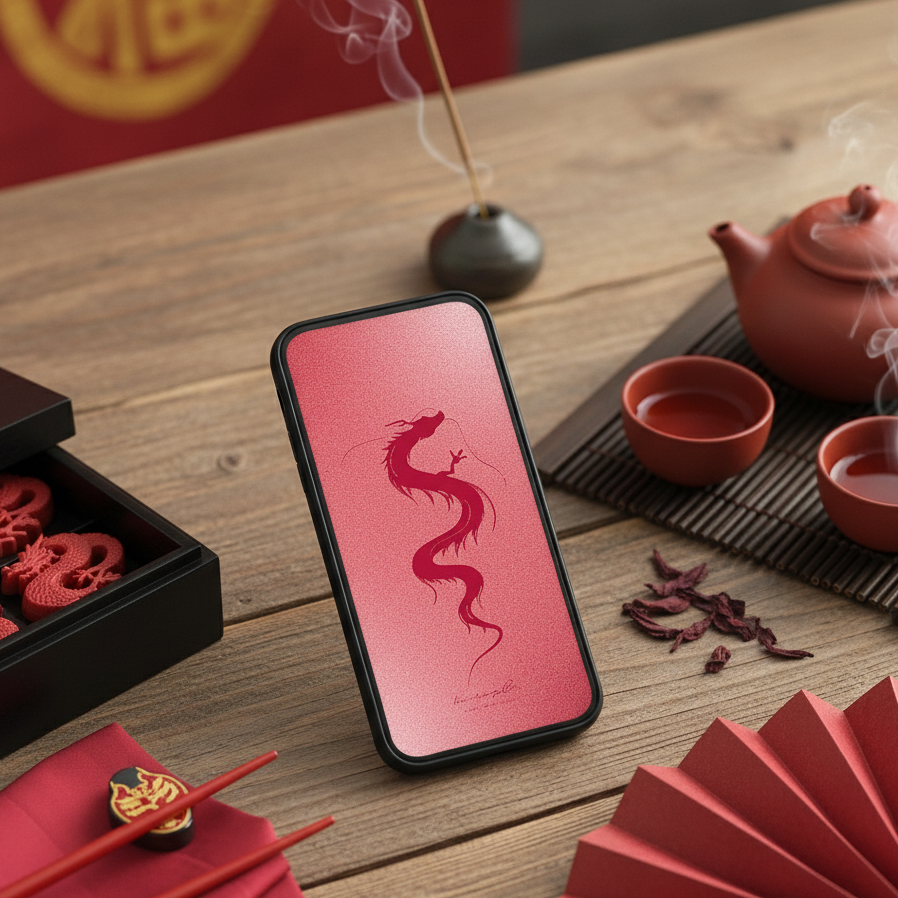 【五龍の一柱!天翔ける朱龍神】🔥南方を司る朱の龍が情熱を呼び覚ます🐉行動力・愛・成功を象徴するエネルギーで、あなたの夢を叶える強運待受✨🌺