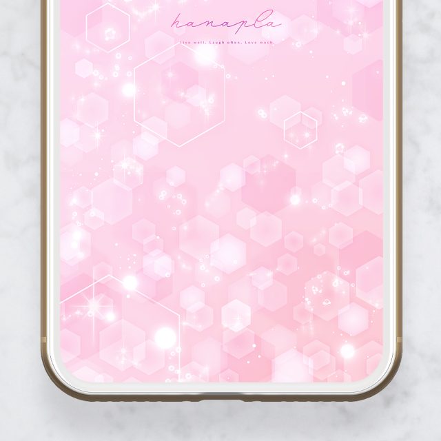 【恋愛成就のピンクヘキサゴン】💖六角形の光が導く幸せの波動✨愛と美しさを引き寄せる開運待ち受け🌸