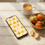 【幸せ実る開運フルーツみかん】🍊運気も笑顔もまるく実る✨心がポカポカする癒しのスマホ壁紙♪