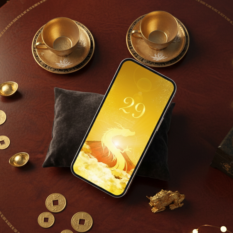 縁起の良いおしゃれでかっこいい数字29の待ち受け画像