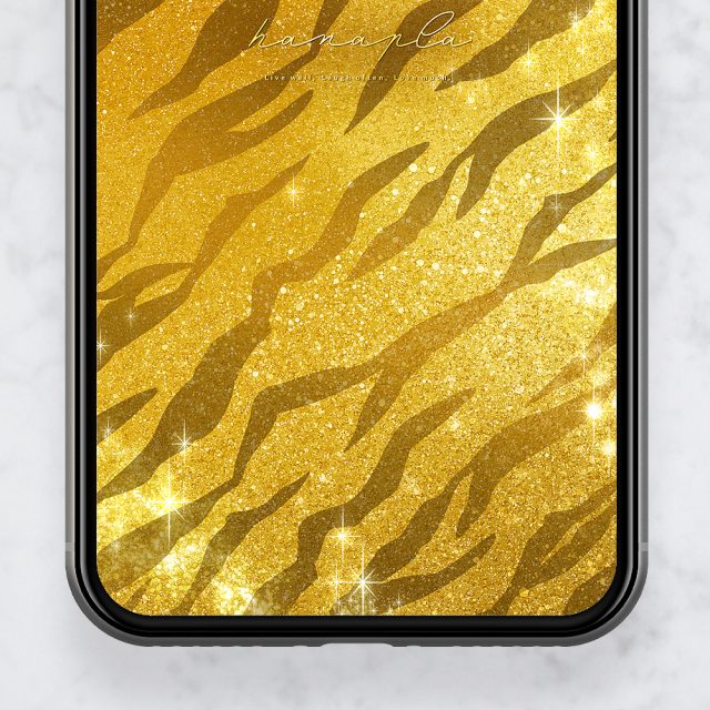 【煌めく金虎ラメの最強運】🐯💰金運・強運・勝負運を爆上げ✨黄金の輝きで運気を引き寄せる待ち受け🌟