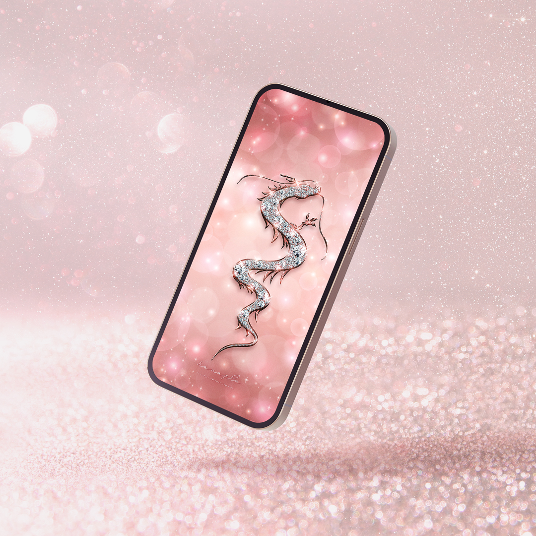 【お正月８８個限定最高位！ダイヤモンドローズゴールド昇り龍】🐉🌹💎愛・魅力・ご縁を最高値まで引き上げる｜華麗で運命を変える開運スマホ待ち受け