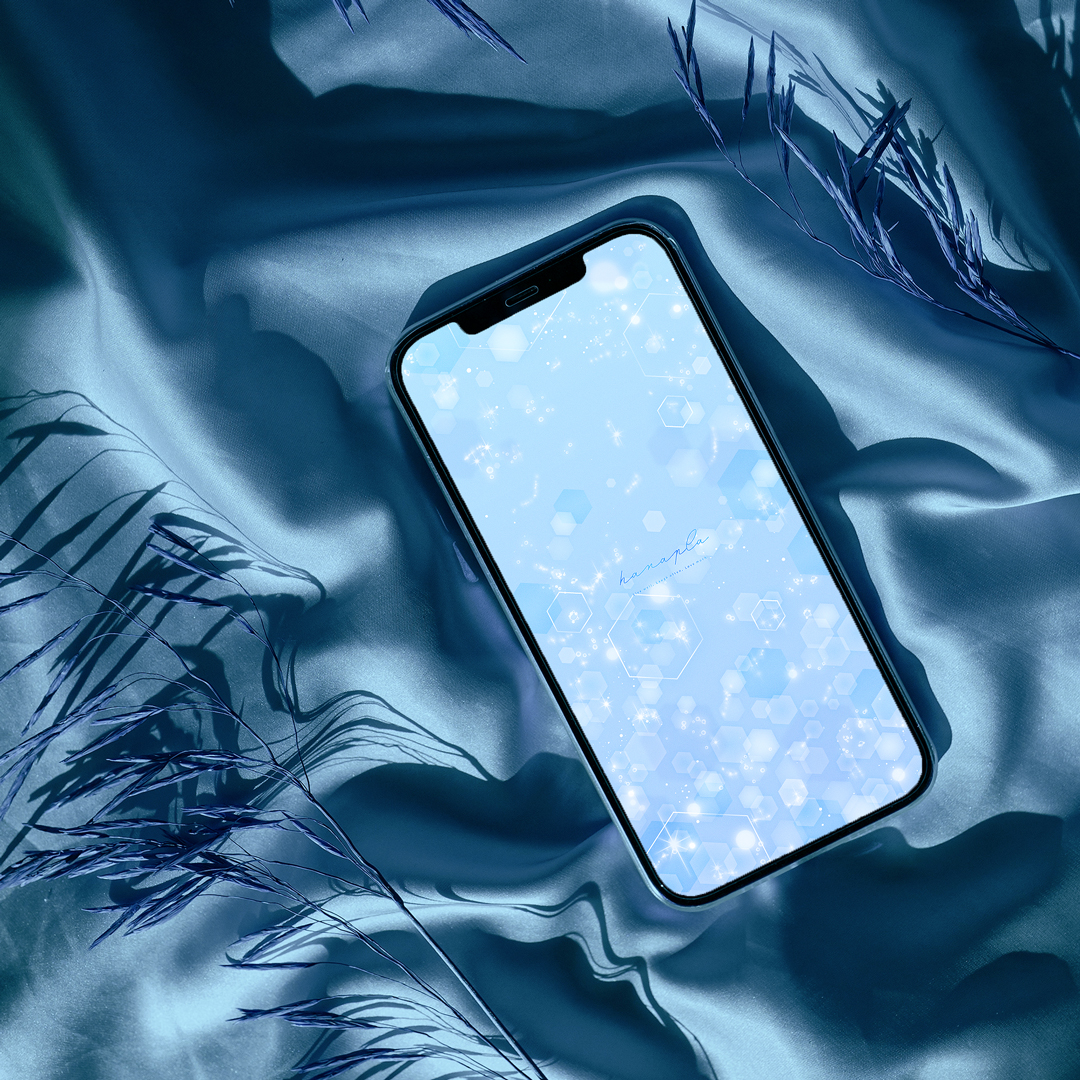 【才能覚醒のブルーヘキサゴン】🔷六角形の光が整える心と運気✨直感と仕事運を高める開運待ち受け🌟