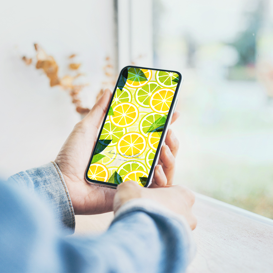 レモンの待ち受け おしゃれなフルーツイラストのかわいいスマホ壁紙 公式 運気アップ待ち受けハナプラ おしゃれ シンプル かわいい Iphone 高画質 スマホ壁紙