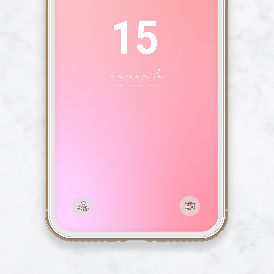 数字15待ち受け おしゃれなピンクグラデーションの壁紙で恋愛運アップ シンプルでかわいい幸運のスマホ壁紙 公式 運気アップ待ち受け ハナプラ おしゃれ シンプル かわいい Iphone 高画質 スマホ壁紙