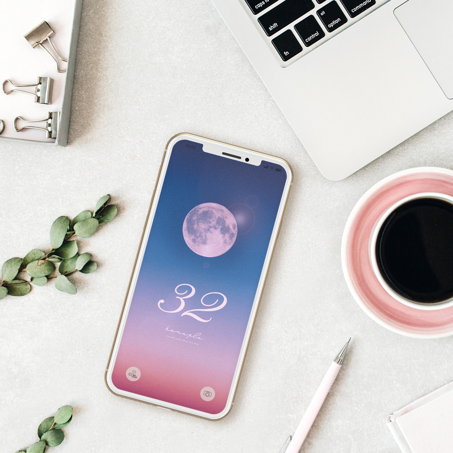 チャンスに強くなる壁紙 ラッキーナンバー32数字 美しい満月のiphone待ち受け 公式 待ち受け 運気効果ハナプラ おしゃれ シンプル かわいい Iphone 高画質 スマホ壁紙