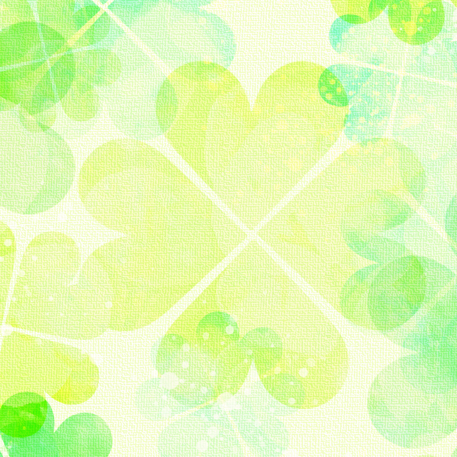 【幸運の待ち受け】四つ葉のクローバーの心癒されるグリーンカラーのスマホ壁紙