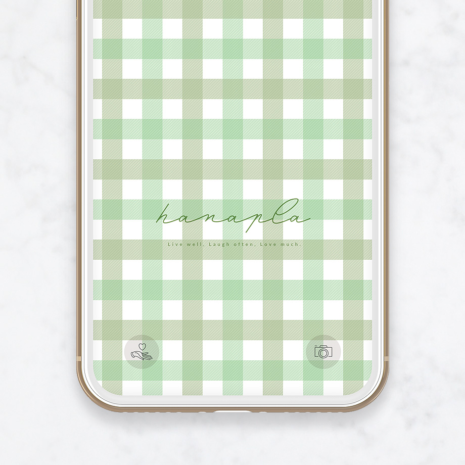 ギンガムチェック柄 グリーンチェック壁紙のスマホ待ち受け画像 公式 運気アップ待ち受けハナプラ おしゃれ シンプル かわいい Iphone 高画質 スマホ壁紙