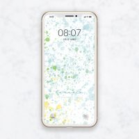 ストレス解消！爽やかでオシャレな水彩絵の具のスマホ壁紙