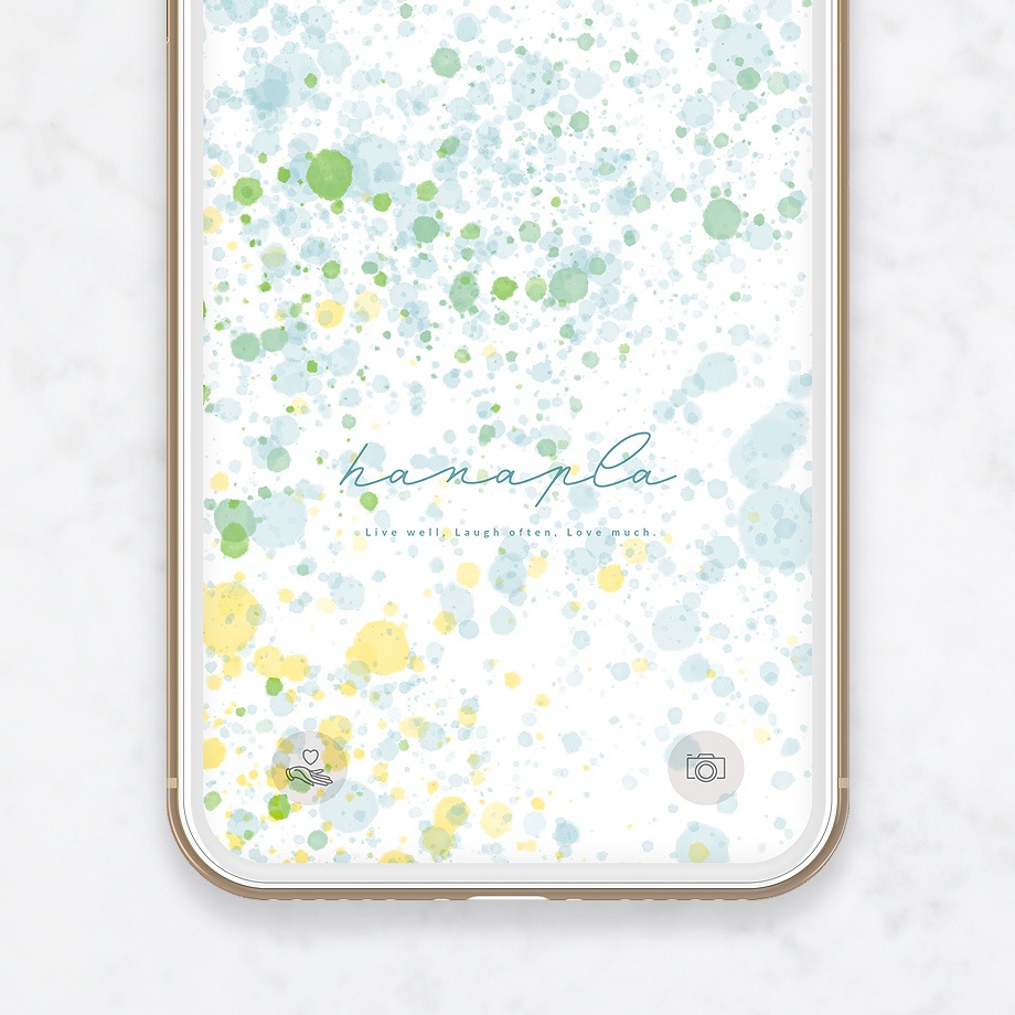 ストレス解消！爽やかでオシャレな水彩絵の具のスマホ壁紙
