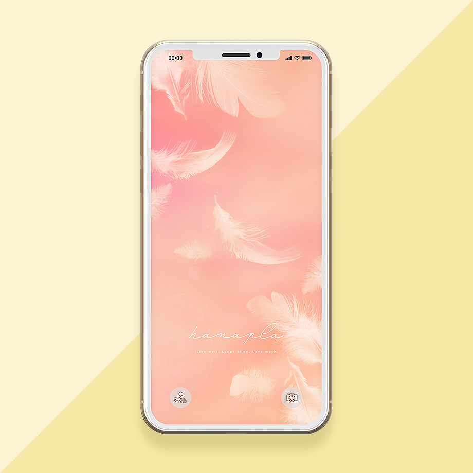 【天使の象徴】ふわふわと舞う白い羽根の待ち受け画像（スマホ壁紙）