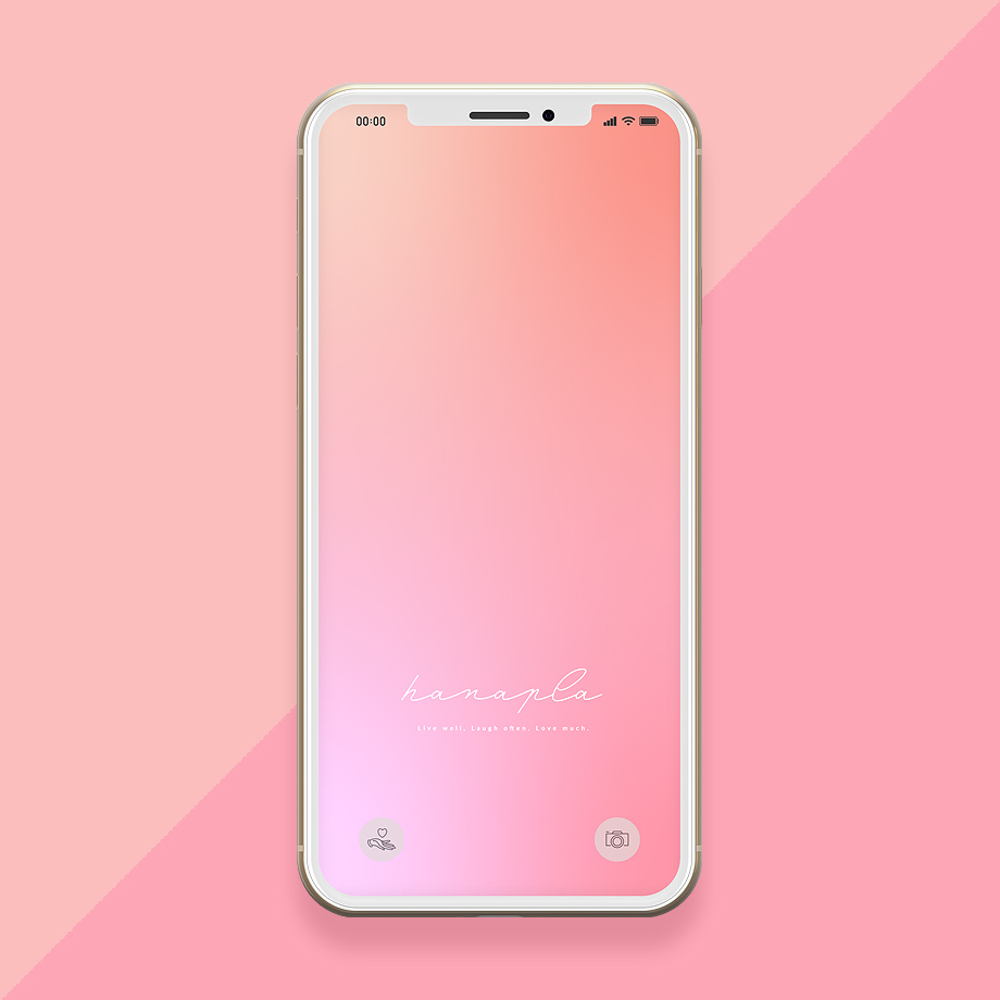 ピンクグラデーション シンプルおしゃれな壁紙iphone Android待受画像で恋愛運アップ 公式 待ち受け運気効果ハナプラ おしゃれ シンプル かわいい Iphone 高画質 スマホ壁紙