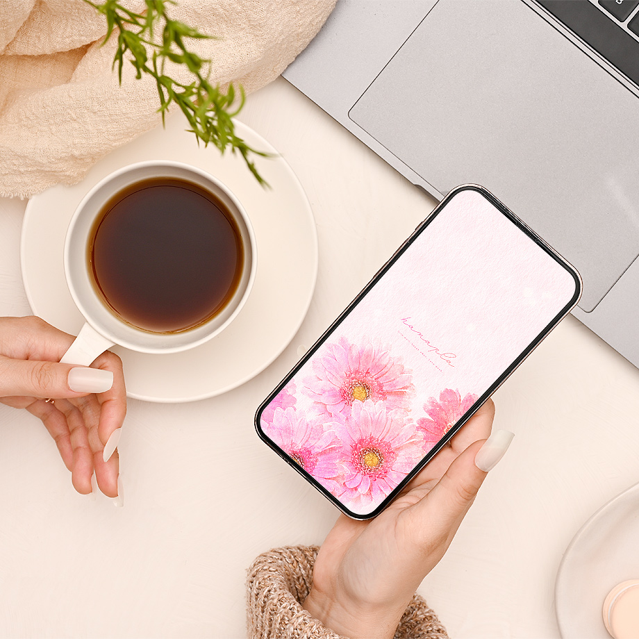 ピンクの花待ち受け！恋愛運最強のピンクガーベラのおしゃれなスマホ壁紙