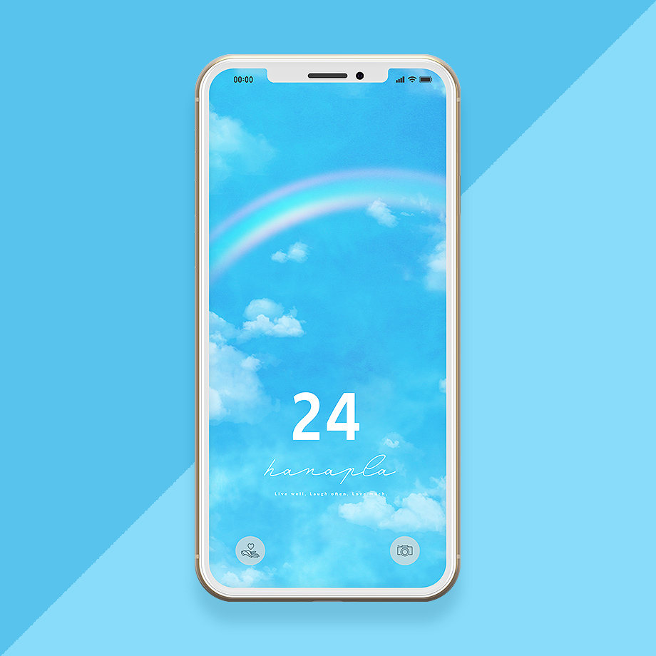 虹の待ち受け おしゃれな青空と虹のスマホ壁紙で運気アップ 公式 運気アップ待ち受けハナプラ おしゃれ シンプル かわいい Iphone 高画質 スマホ壁紙