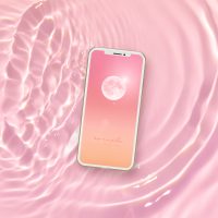 【恋の願いを叶える】恋愛運アップの満月「ストロベリームーン」の待ち受け画像（スマホ壁紙）