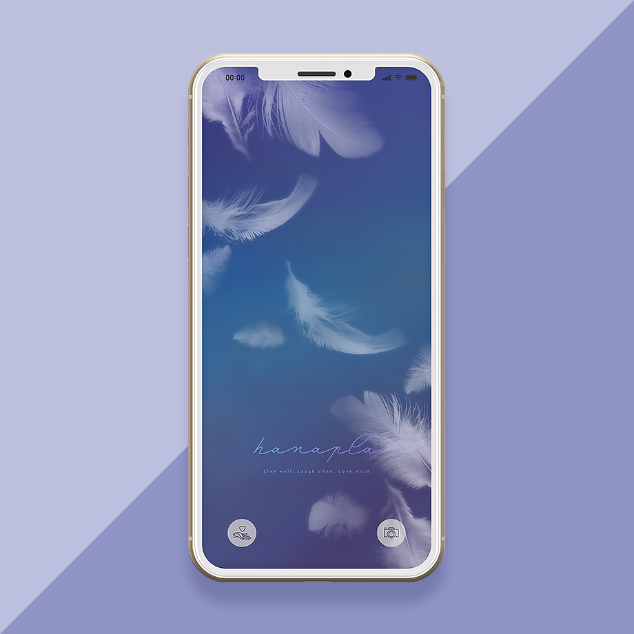 【天使の象徴】ふわふわと舞う白い羽根の待ち受け画像（スマホ壁紙）